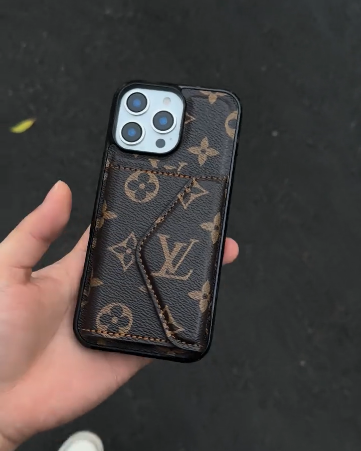 路易威登皮質卡包手機殼